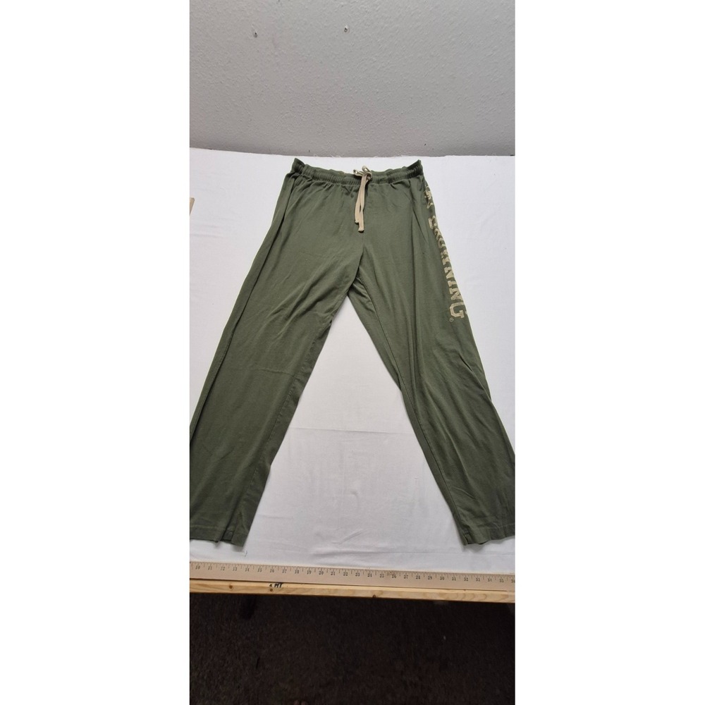 Browning women's olive green lounge pants drawstring logo on leg XL‎ - Picture 2 of 14